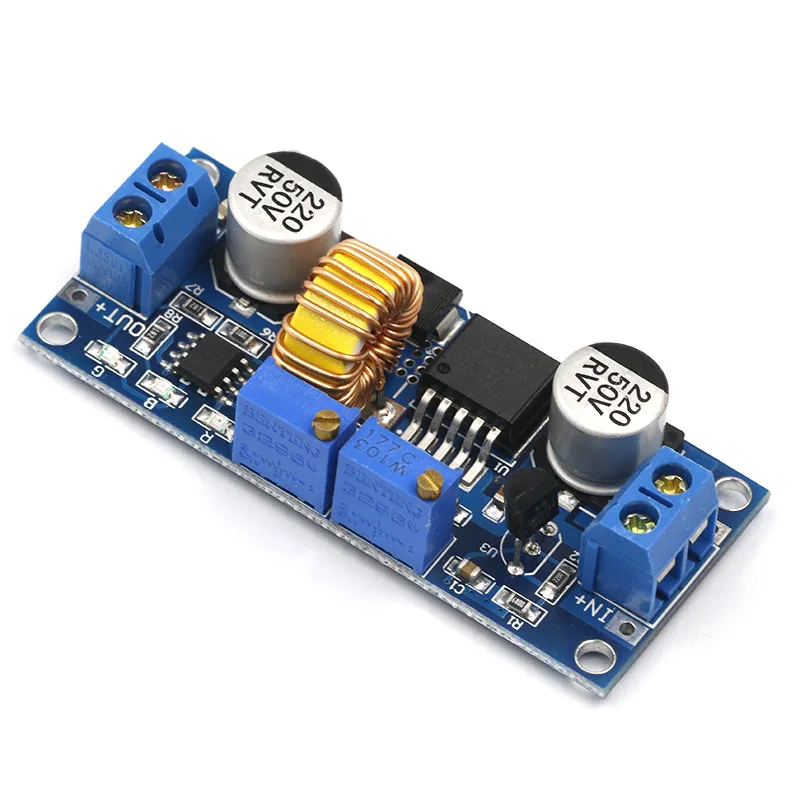 

CC/CV 5A Lithium Charger Board XL4015 Adjustable 6-38V To 1.25-36V DC Step Down Power Supply Buck Module