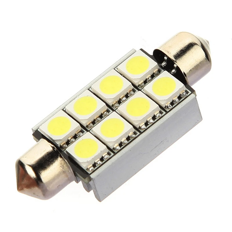 42 мм 8 SMD 5050 LED CANBUS безотказный номерной знак чисто белый свет лампа для чтения