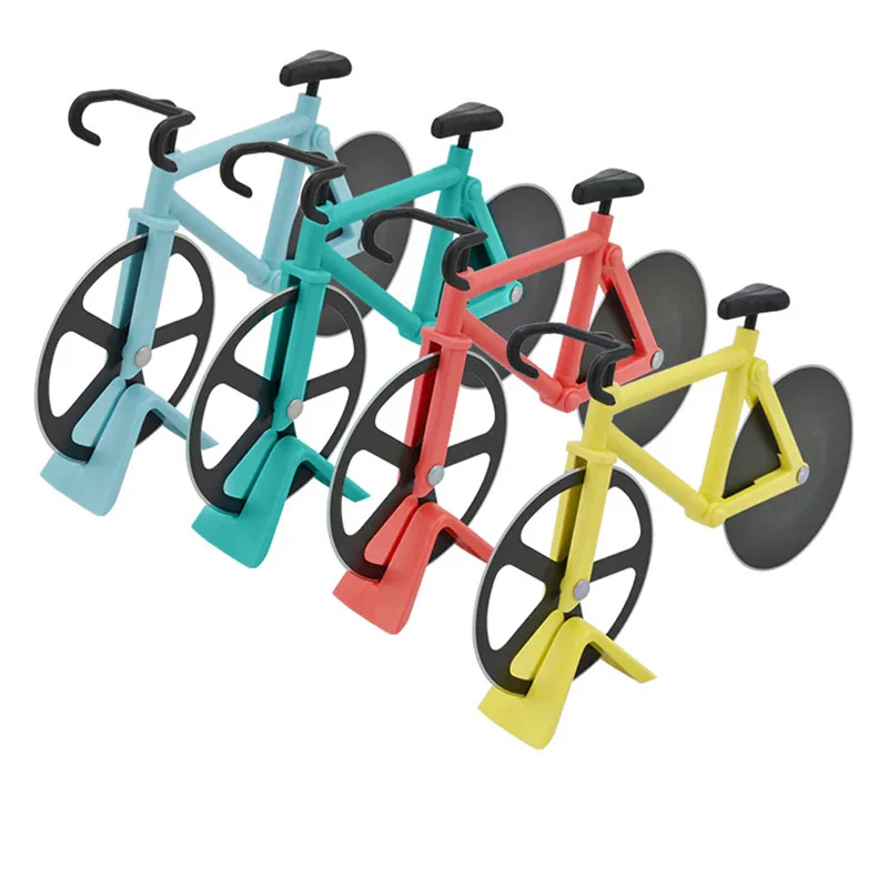 

New Bicycle Pizza Cutter Kitchen Accessories Creative Pizza Cutter Kitchen Baking Tools Cooking Utensils Kitchen Knives Food.8z
