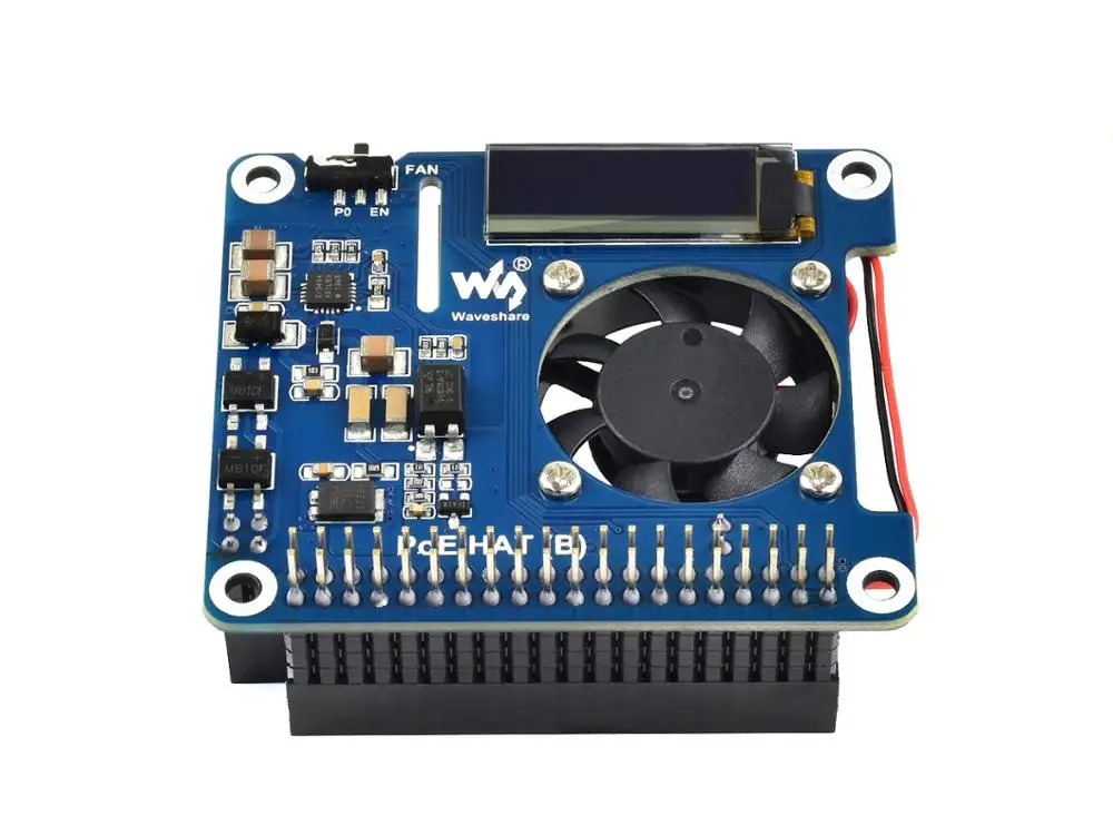 Плата Waveshare Power over Ethernet (B) для Raspberry Pi 3B +/4B и сети PoE 802.3af|Демонстрационные стенды| |