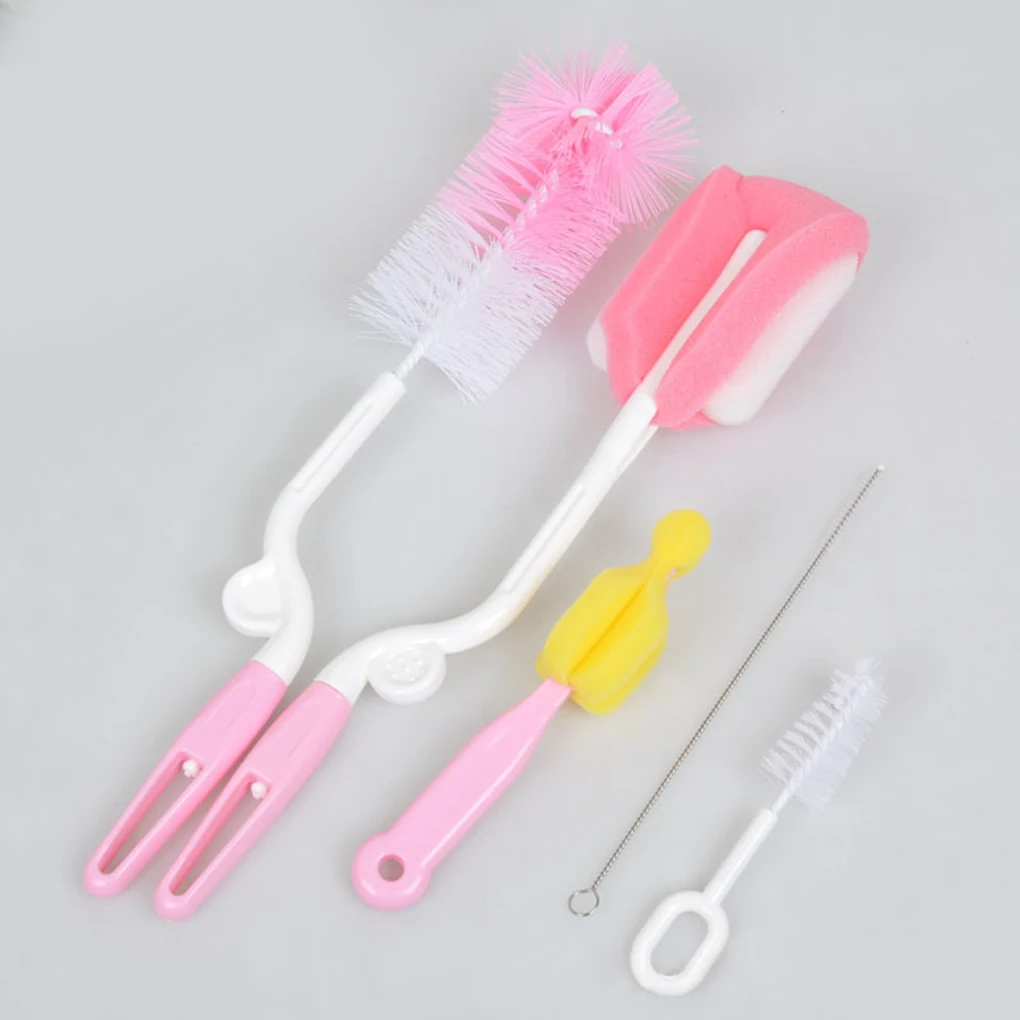 Новая портативная 5 шт. вращающаяся губка нейлоновая щетина для детской