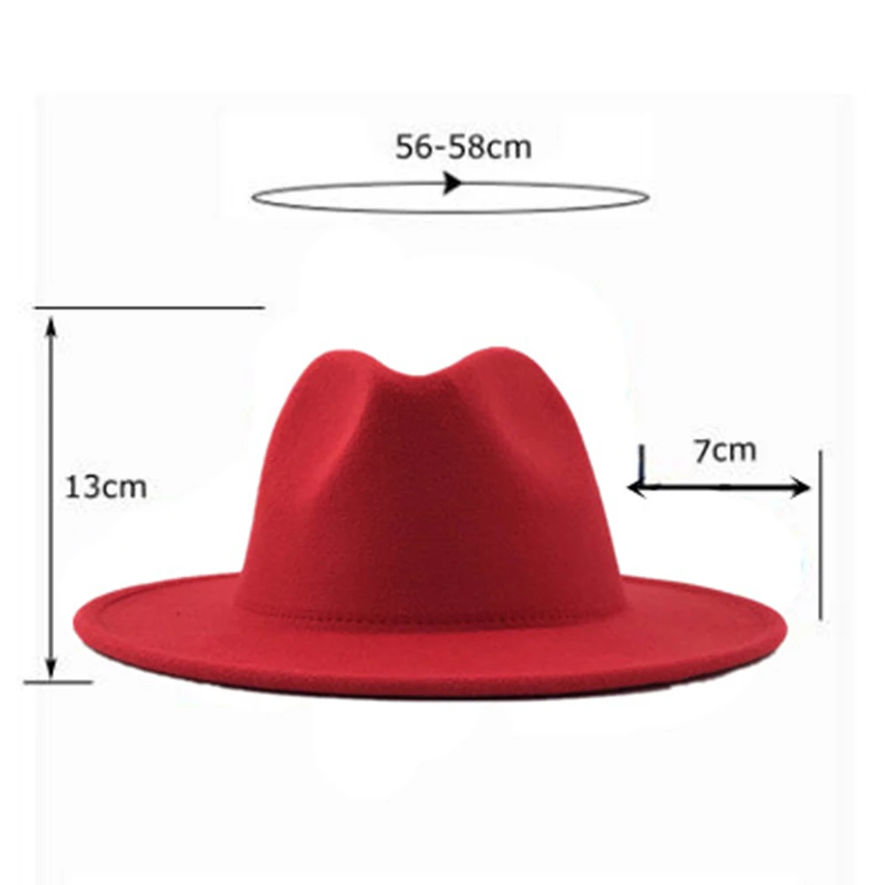 FS британский стиль градиент шерстяной джазовый Fedora осень зима Широкий полями