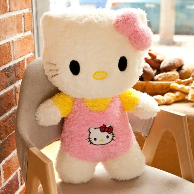 pink 30-60 см Kawaii стоячие коты мягкие Мультяшные аниме плюшевые игрушки милые куклы для малышей, милая Подушка для детей, подарки для детей - Цвет: pink