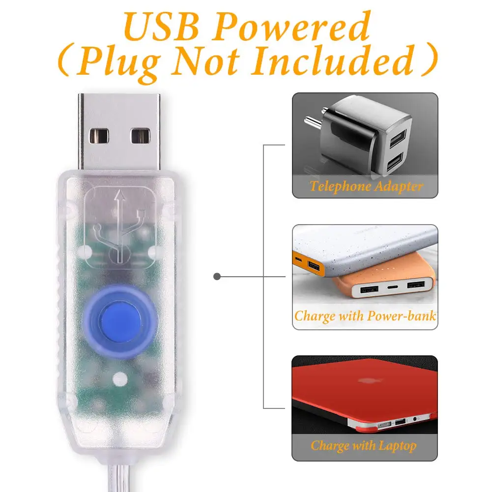 Гирлянда занавеска светодиодная с пультом ДУ и таймером 300