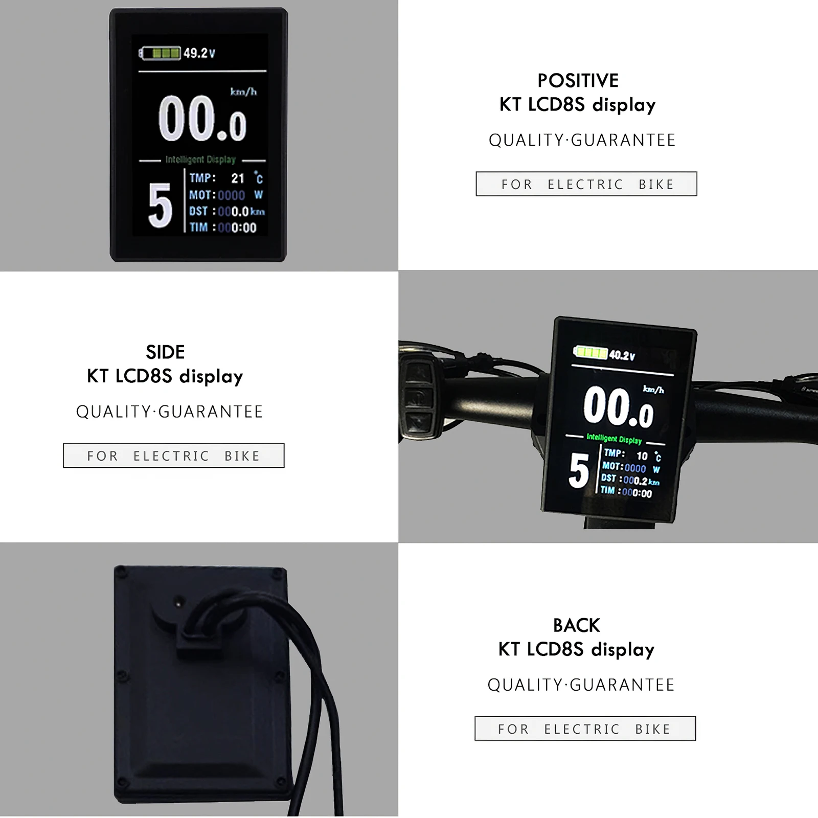 

KT LCD8S Display 36V 48V Electric Bicycle Display For Electric Bicycle E-Bike Electric Intelligent Conversion Kit Accessories