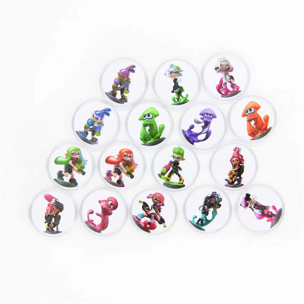 16 шт./компл. новый полный комплект NFC Splatoon 2 круговая читаемая игровая карта Amiibo
