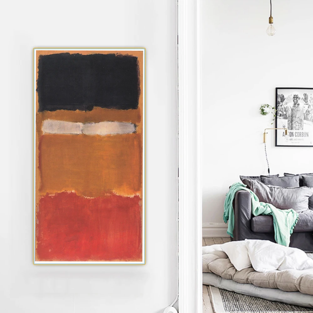

Citon Mark Rothko《No.24 (Untitled)》Canvas Art Oil Painting Abstract Print Painting Decorative Picture Wall Decor Home Decoration