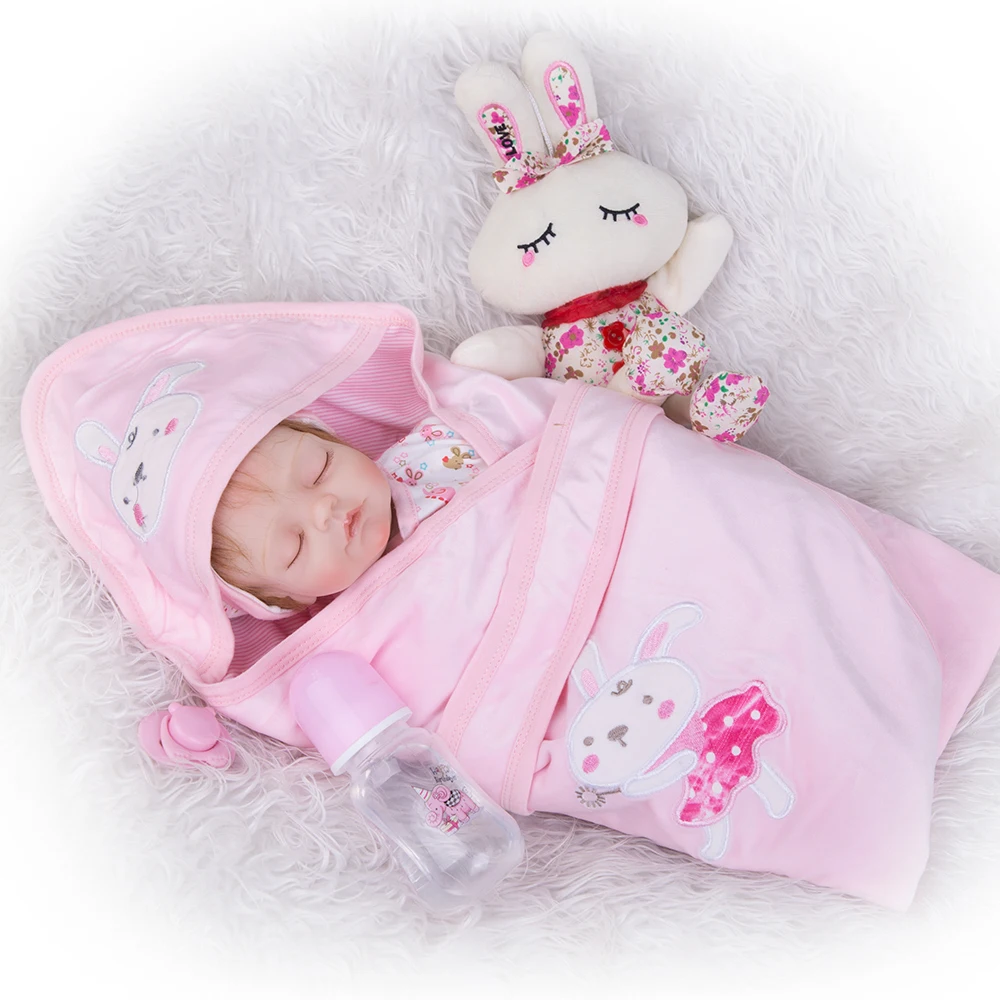 Новое поступление 42 см Reborn Baby куклы реалистичные Спящая девочка Boneca реборн