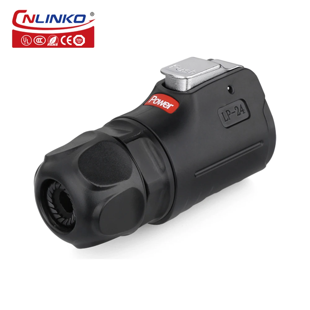 CNLINKO M24 пластиковый 4-контактный 25A IP67 Водонепроницаемый Электрический припой
