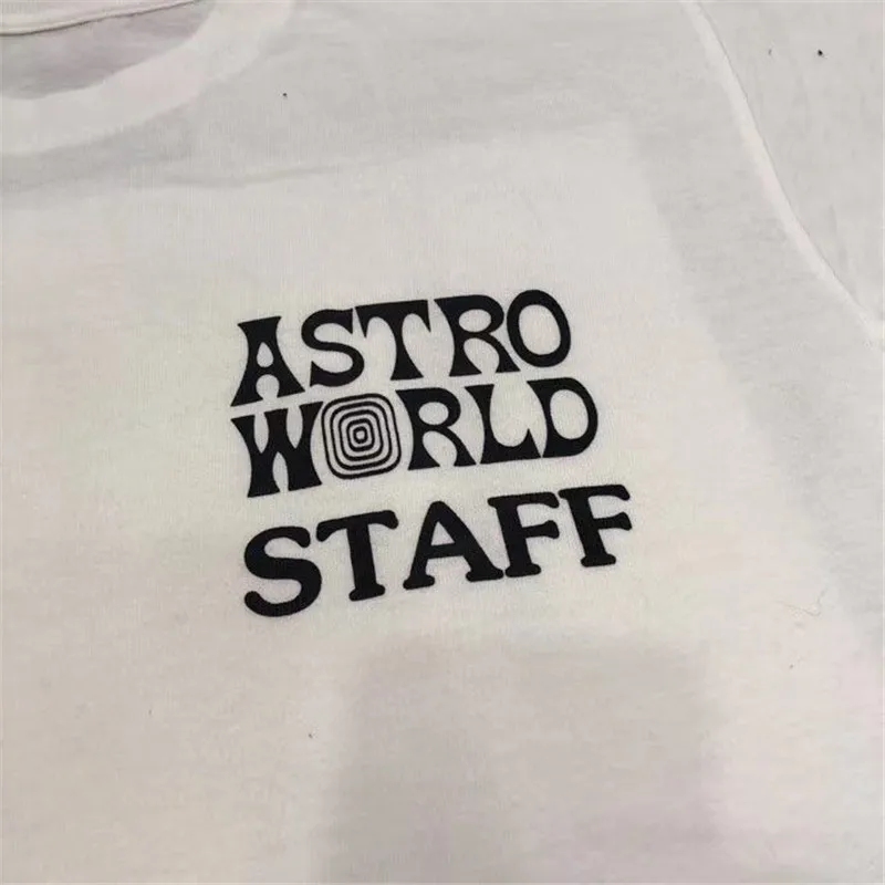 

latest ASTROWORLD staff kanye west tshirt men women S/sw 20 city streetwear Hip Hop men harajuku newest tshirt 100% Cotton tees