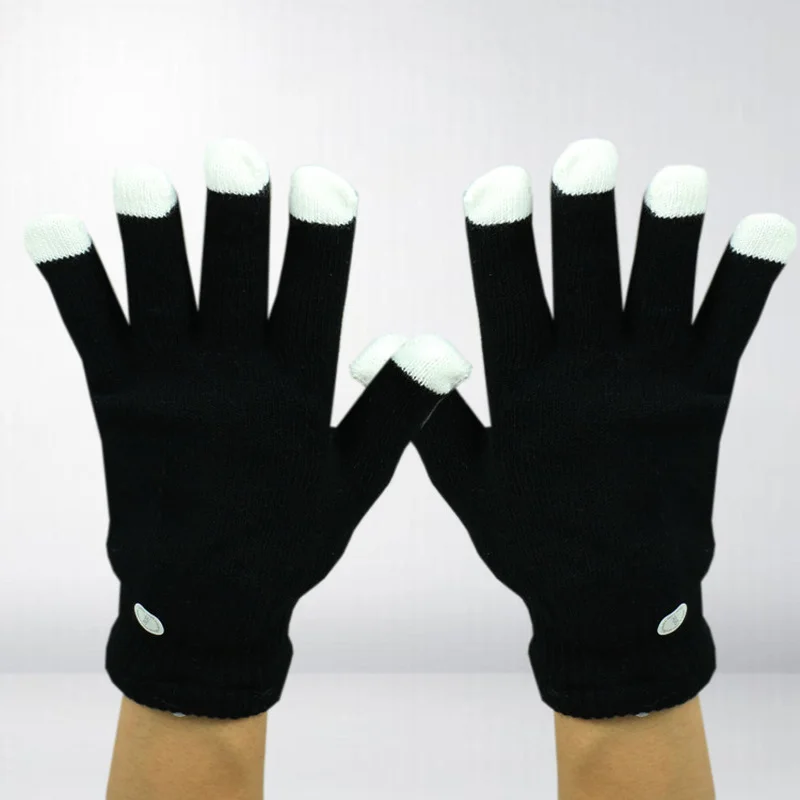 Необычные новые яркие светодиодные перчатки для кончиков пальцев светящиеся