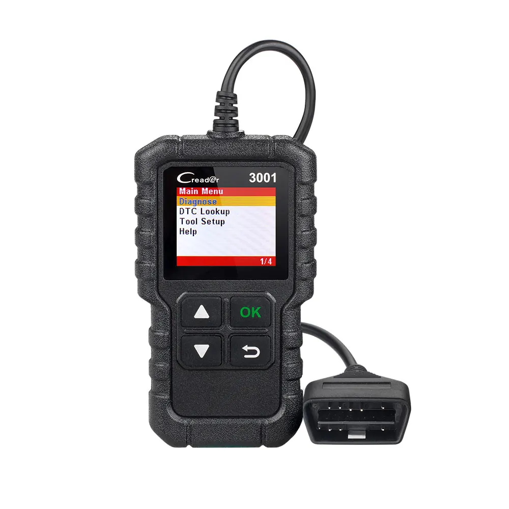 Launch X431 CR3001 OBD2 OBDII Автомобильный сканер для считывания кода Creader 3001 автомобильный диагностический инструмент такой же, как Al419 PK ELM327 AD310 сканирующий инструмент