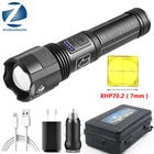Яркий светодиодный фонарик XHP70.2, высококачественный Usb Перезаряжаемый фонафонарь, масштабируемый фонарик XHP50.2, питание от батареи 18650 AAA