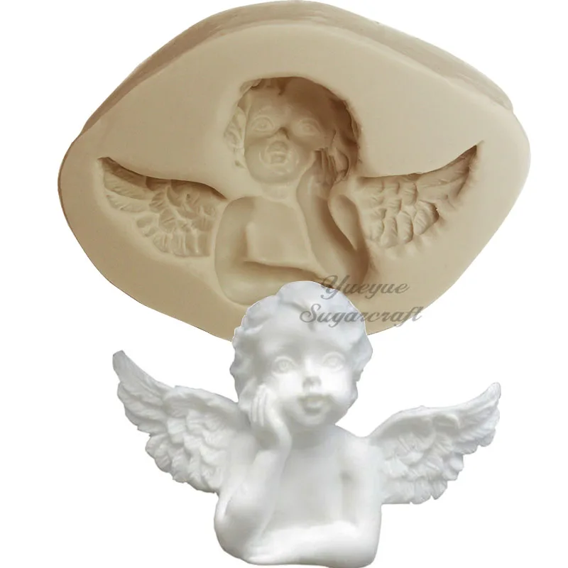 CK-SM-661 Yueyue Sugarcraft Angel baby силиконовая форма помадка форма для украшения торта инструменты форма для шоколадной мастики - Цвет: CK-SM-661