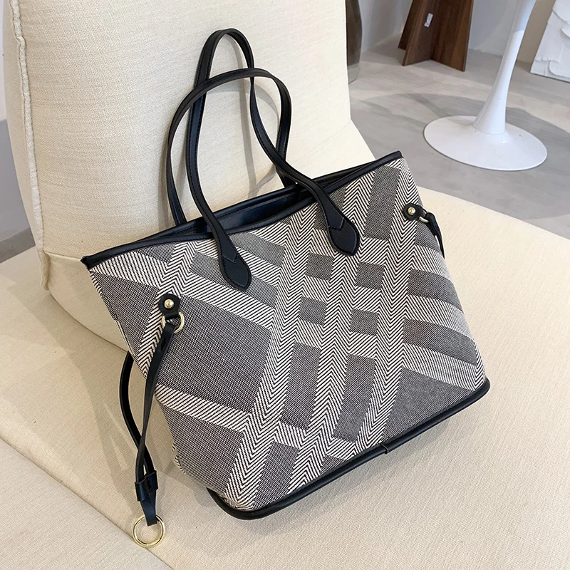 

Shoulder Bag Retro Female Trendy Handbag Luxury Designer Big Fashion High Capacity Shopper Shopping Tote 2021 New