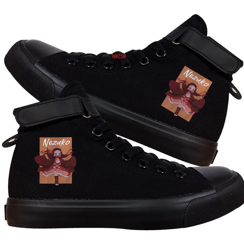 

Unisex Demon Slayer: Kimetsu no Yaiba plimsolls canvas shoes rope soled shoes Kamado Tanjirou Kamado Nezuko Daily Shoes