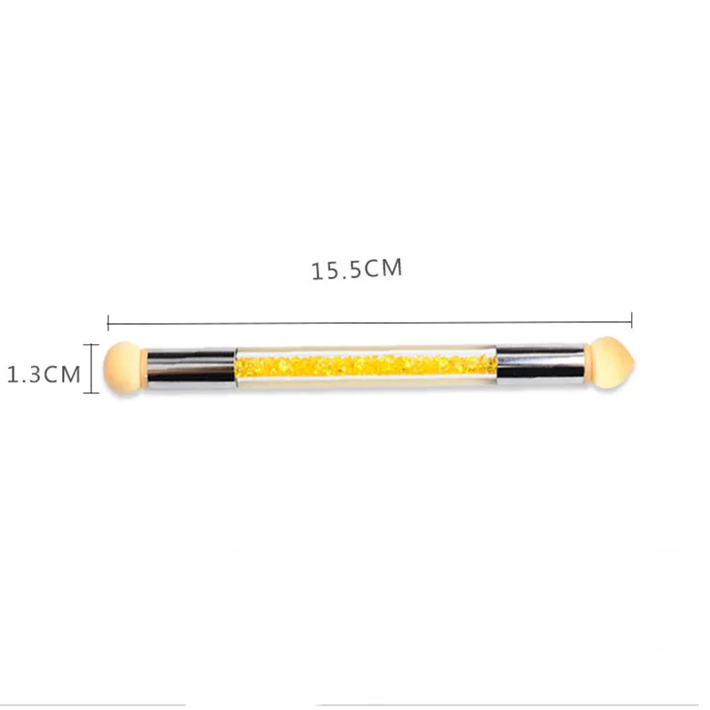 Двухсторонний дизайн ногтей градиентное затенение Раскрашивание Ручка Губка