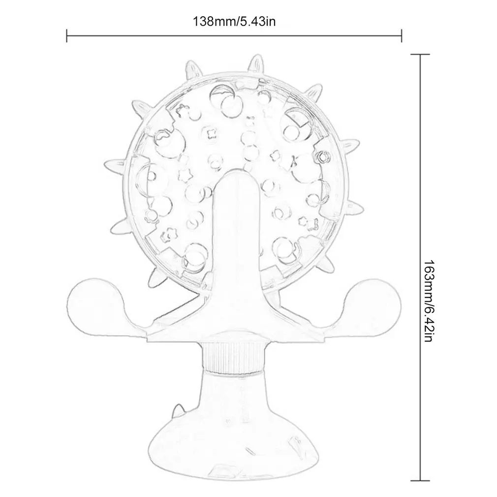 

Puppy Dog Food Leaker Toys Funny Cat Slow Food Leaker Windmill Turntable Toys 360 Degrees Rotaion Leaking Toy