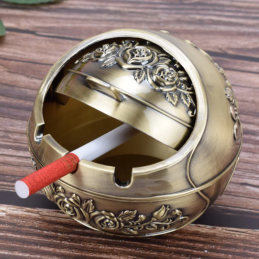 Ретро резная пепельница креативная личность современный тренд сферическая