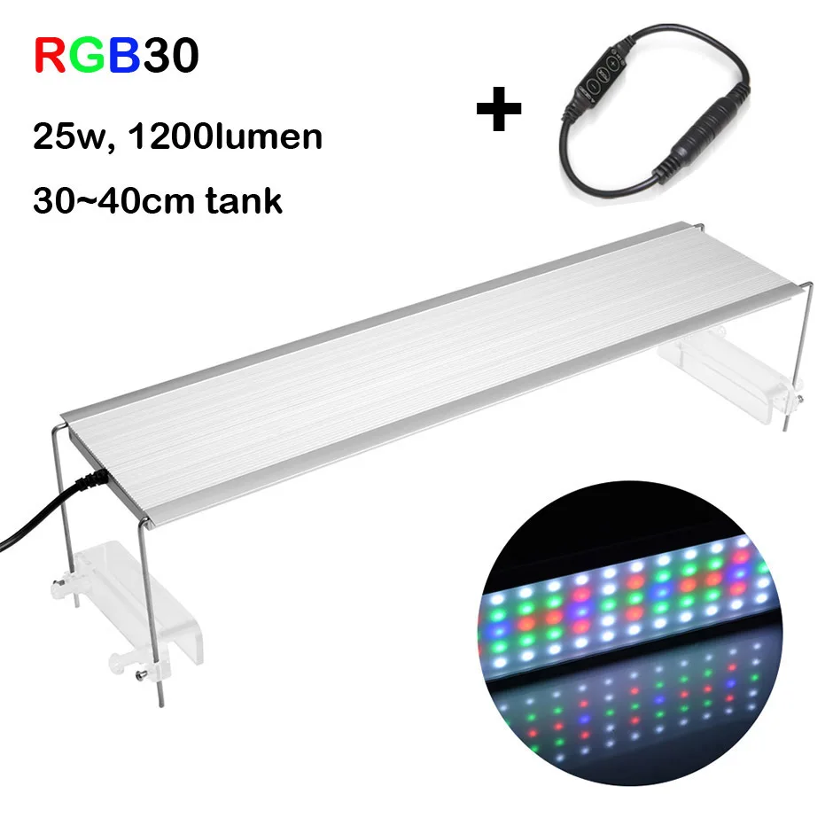 Светодиодная лампа для роста растений Chihiros серии RGB стиль ada водяное растение для аквариума аквариум Новое поступление - Цвет: RGB30 free dimmer