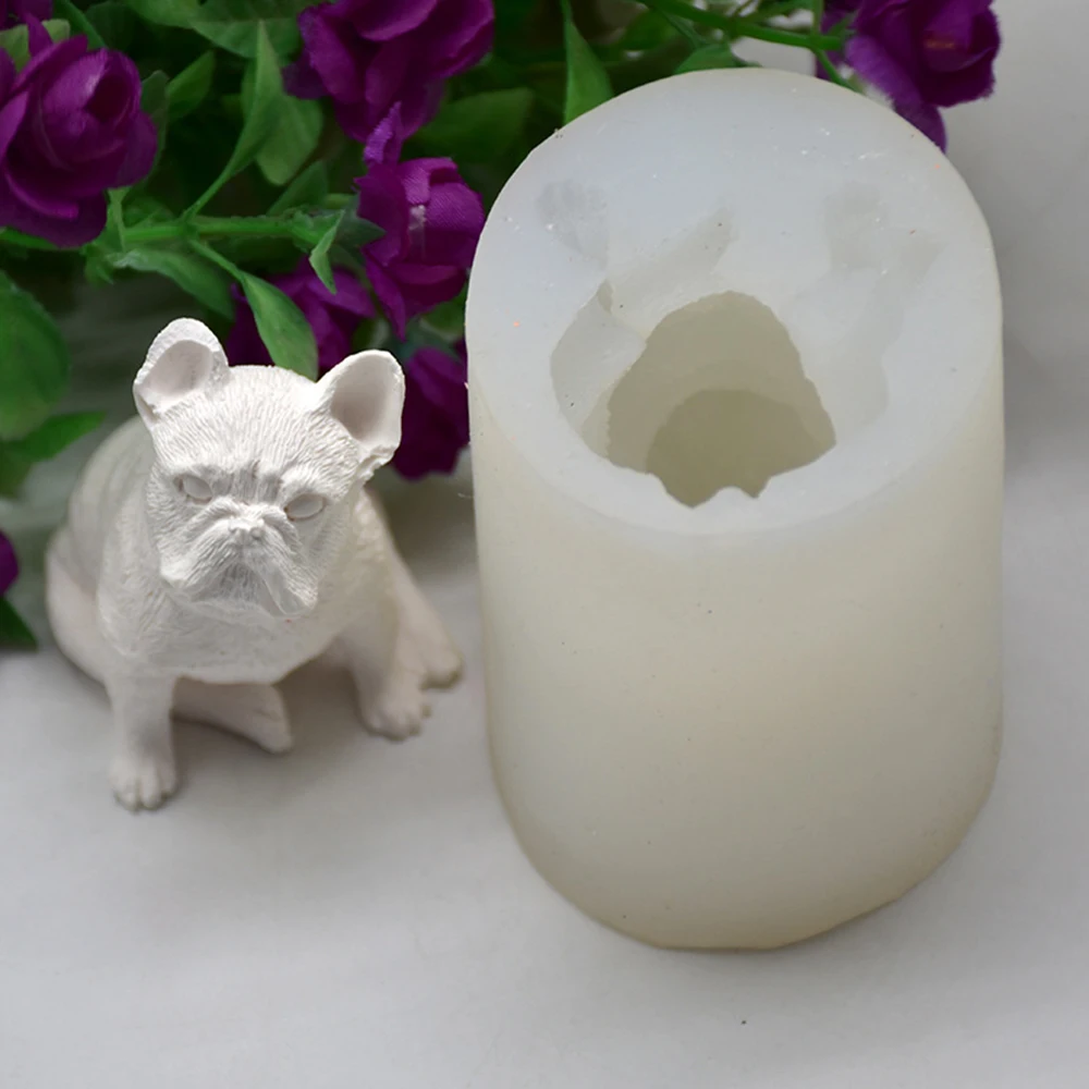 Силиконовая форма для милой собаки мусс торта 3D Сидящая собака инструмент