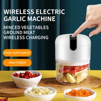 wireless automatic garlic press vegetable food chopper grinder masher rechargeable meat garlic grinder choppers presser