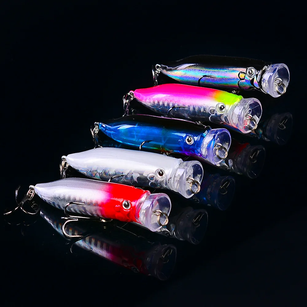 Popper Fishing Lure Weights 9.4G/7CM Bait Poppers Topwater Lure Trolling Lures Pesca Wobbler Articulos De Pesca Isca Artificial