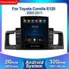 Мультимедийная магнитола Tesla, мультимедийный плеер на Android 2, 32 ГБ, 4G, lte с GPS, Wi-Fi, DSP, 2 din для Toyota Corolla E120, BYD F3