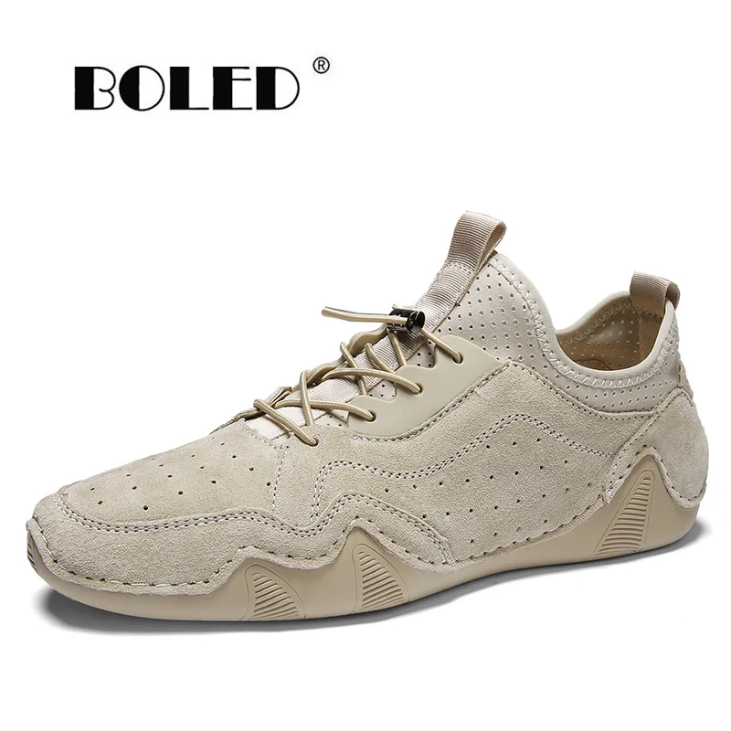 

Мужские замшевые мокасины, классические, на шнуровке, плоская подошва, лоферы, повседневная обувь для вождения, для ходьбы