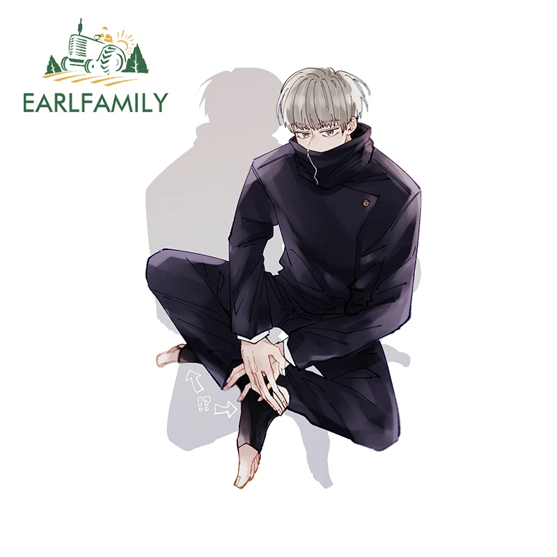 

EARLFAMILY 13 см x 8,7 см для Jujutsu кайсен виниловые наклейки на автомобиль аниме личность графическая наклейка, устойчивая к царапинам окно украшени...