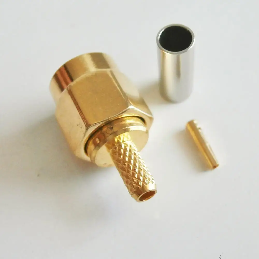 1X шт RP SMA RPSMA Штекерный обжим для RG316 RG174 RG179 LMR100 кабельная штепсельная вилка с