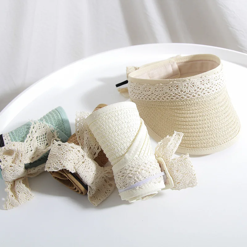 H7430 Корейский детский Пустой Топ летняя шляпа путешествия открытый