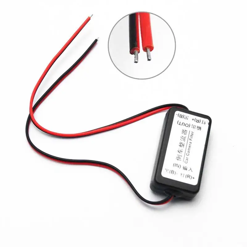 

12V Power Filters Reversing Rectifier Ballasts Solve Rear View Camera Ripple Splash Screen Interference Relay Car Accessories