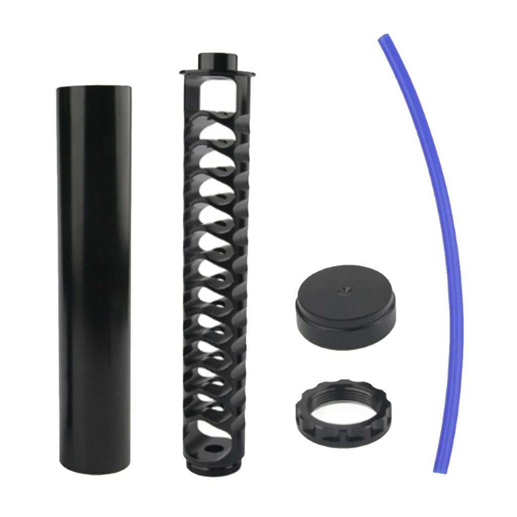 

6in 1/2''-28 5/8''-24 Single-core Automotive Fuel Filter Replacement Parts Black Titanium