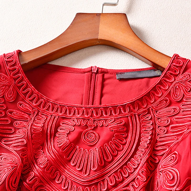 

AELESEEN 5XL Spring Summer Mermaid Dress 2020 Women's Luxury Flower Embroidery Red/Pink /Navy Blue Trumpet Long Plus Size Dress