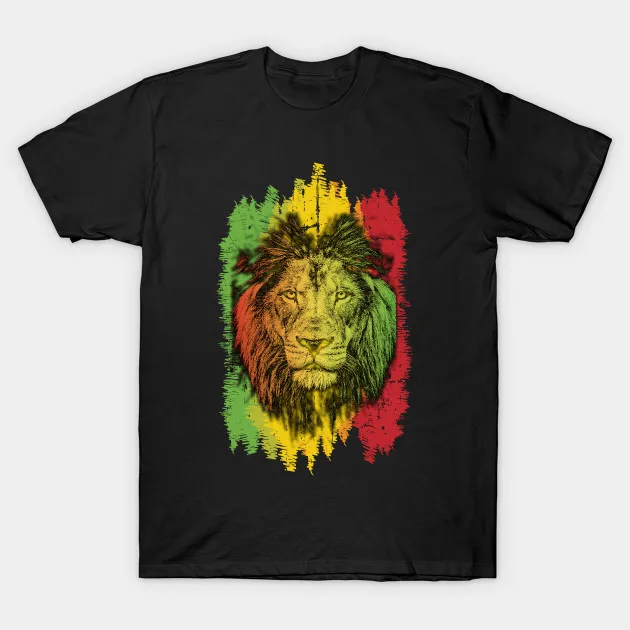 

Rastafari & Reggae Music Fans Rasta Jamaican Lion Graphic T-Shirt. Summer Cotton O-Neck Short Sleeve Mens T Shirt New S-3XL