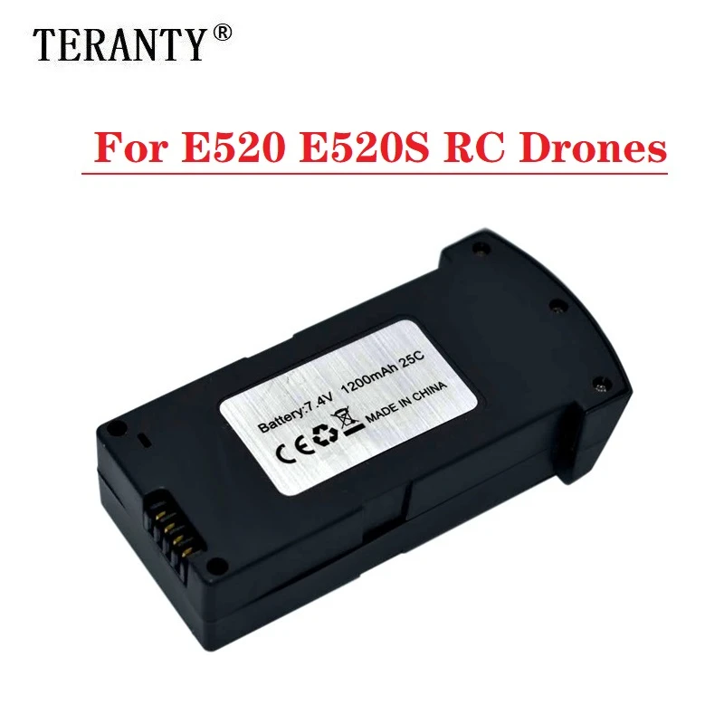 (В наличии) 7 4 V 1200mAh 25C LiPo батарея для E520 E520S RC Drone запасные части перезаряжаемая 1