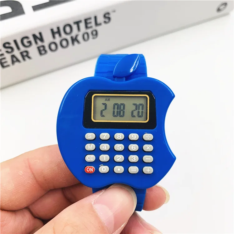 

Fad Children Watch Boys Silicone Strap Date Multi-Purpose Kids Electronic Calculator Wrist Watch School Gift Clock