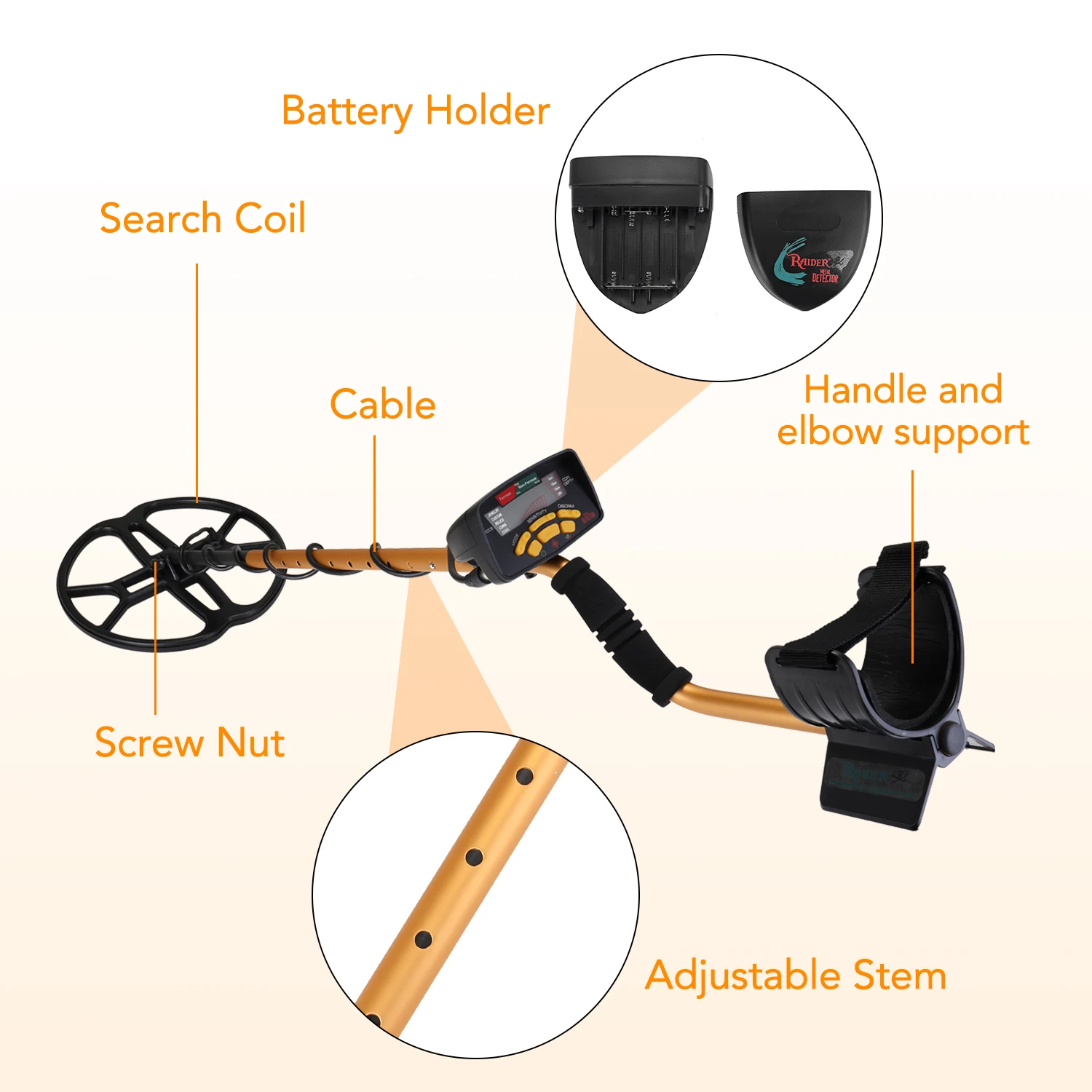 Металлоискатель MD6350 подземный металлоискатель профессиональный детектор
