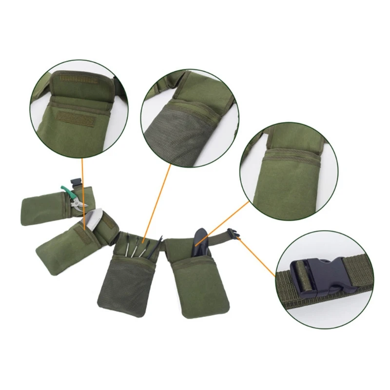 

Multifunctional Garden Tool Belt Bag Waterproof Storage Pocket Folding Multi-pocket Large Capacity Finishing Pack H053
