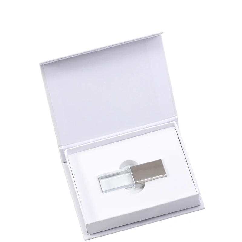 Silver JASTER прозрачный стеклянный USB для автомобиля с логотипом, usb флеш-накопитель, 4 ГБ, 8 ГБ, 16 ГБ, 32 ГБ, 64 ГБ, USB флеш-накопитель, флеш-накопитель, ручка/Автомобильный подарок - Цвет: Silver