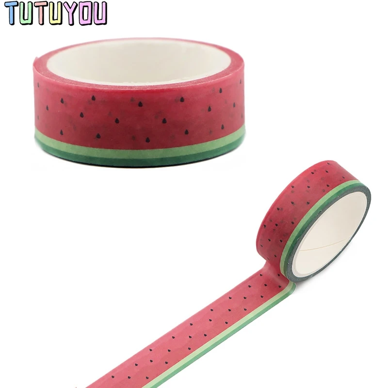 

PC342 Wholesale 20pcs /lot Watermelon Washi Tapes DIY Painting Paper Masking Tape Decorative Adhesive Tapes