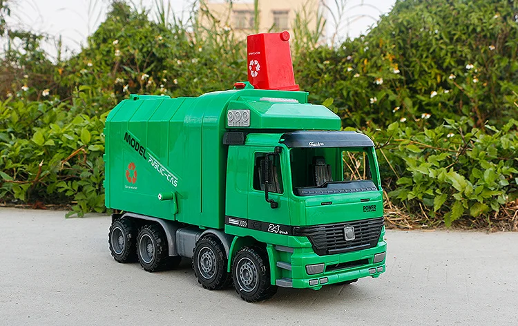 1:22 детская Санитарная Машина мусоровоз игрушка мальчик моделирование инерции инженерное литье Чистящая игрушка транспорт Модель Коллекция