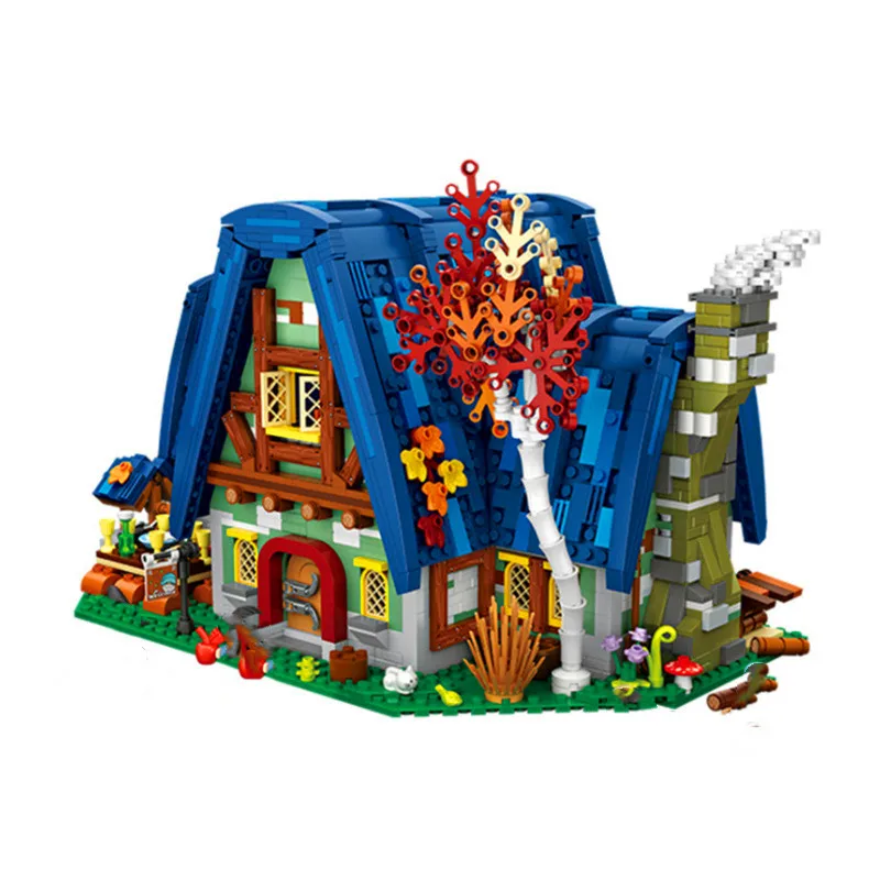 

LOZ MOC мини-эльфов из леса, модель дерева, строительный блок, 2847 шт., серия сказок, сборные кирпичи, детские игрушки на день рождения, подарки