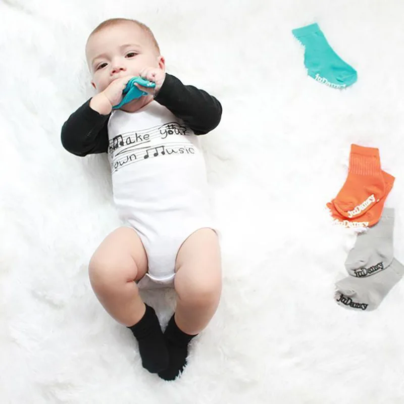 Белый Детский боди с длинными рукавами 2018 забавная Одежда для новорожденных