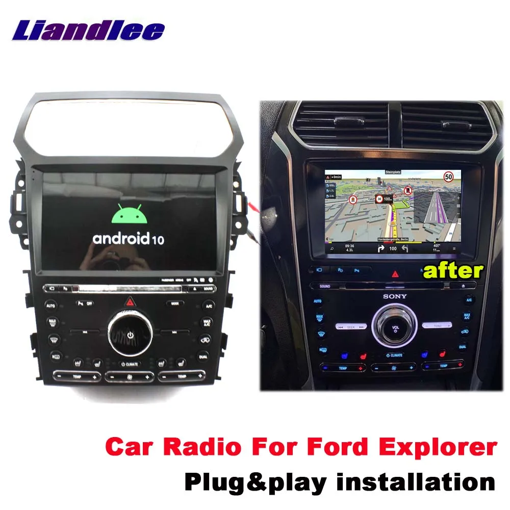 Для Ford Explorer 2011-2019 Автомобильная навигационная система GPS + радио TV DVD iPod BT 3G WIFI HD