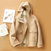japanese style quality double faced women trench goods short 2021winter woolen coat short womens wear new woolen coat for lady