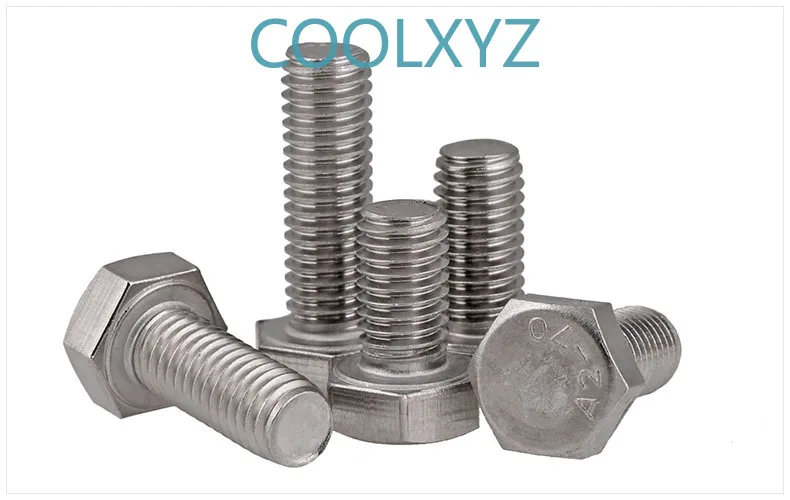 304 stainless steel external hexagon screw extended full thread bolt / DIN933 m3-m8 25PCS | Обустройство дома