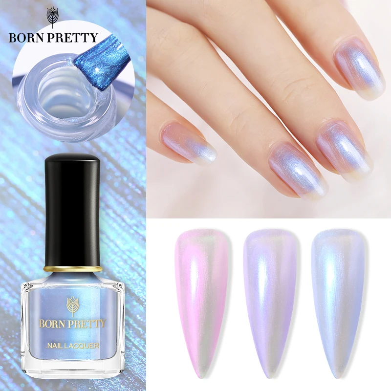Лак для ногтей BORN PRETTY Auroras 7 мл цветной переливающийся Сияющий Блестящий