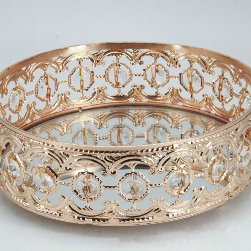 Полая Тарелка под золото Хрустальная подставка для торта инструменты